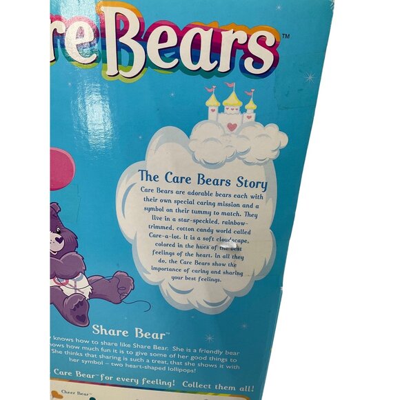 NOS Vintage Care Bears Share Bear Plush Toy Box & VHS tape collectible 2002 - Picture 7 of 10